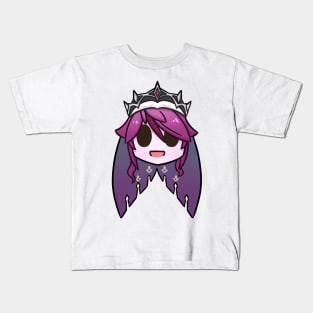 Genshin Impact Rosaria chibi head Kids T-Shirt